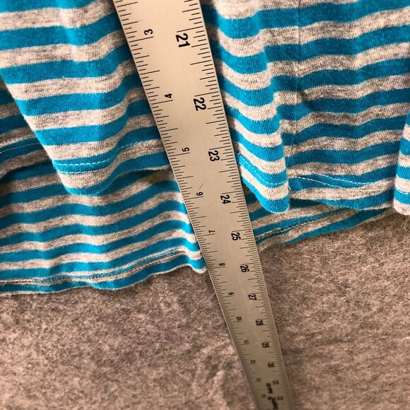 Lacoste Blue and Gray Striped Long Sleeve Tee - Picture 10 of 10
